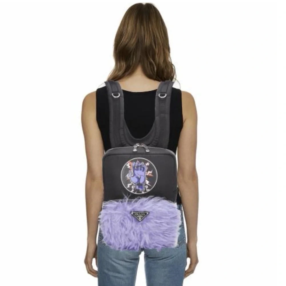 PRADA X Universal Tessuto Limited Edition Frankenstein Mohair Backpack W/COA